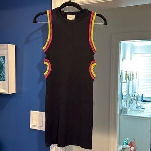 Milly Knit ribbed cut out dress small